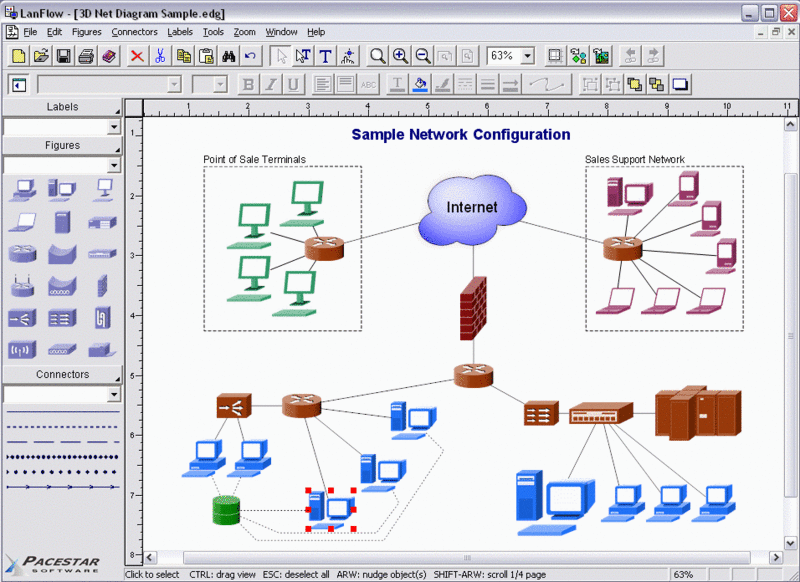 LanFlow Net Diagrammer Screenshot